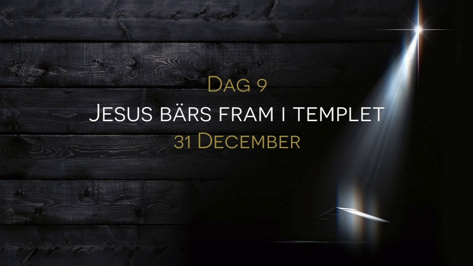 Nyårsafton | 31 december | 15 dagar av julens budskap