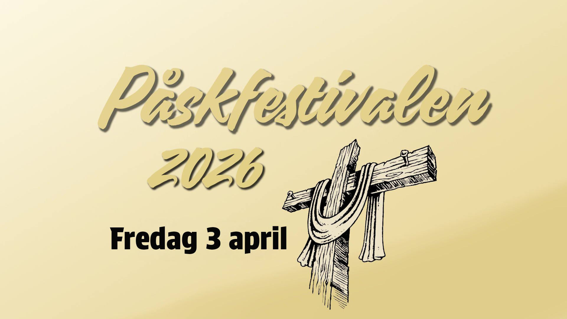 ⁣Fredag 3 april | Påskfestivalen 2026 | Hope Church Vetlanda